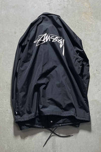 NYLON COACH JACKET / BLACK [SIZE: XL USED]