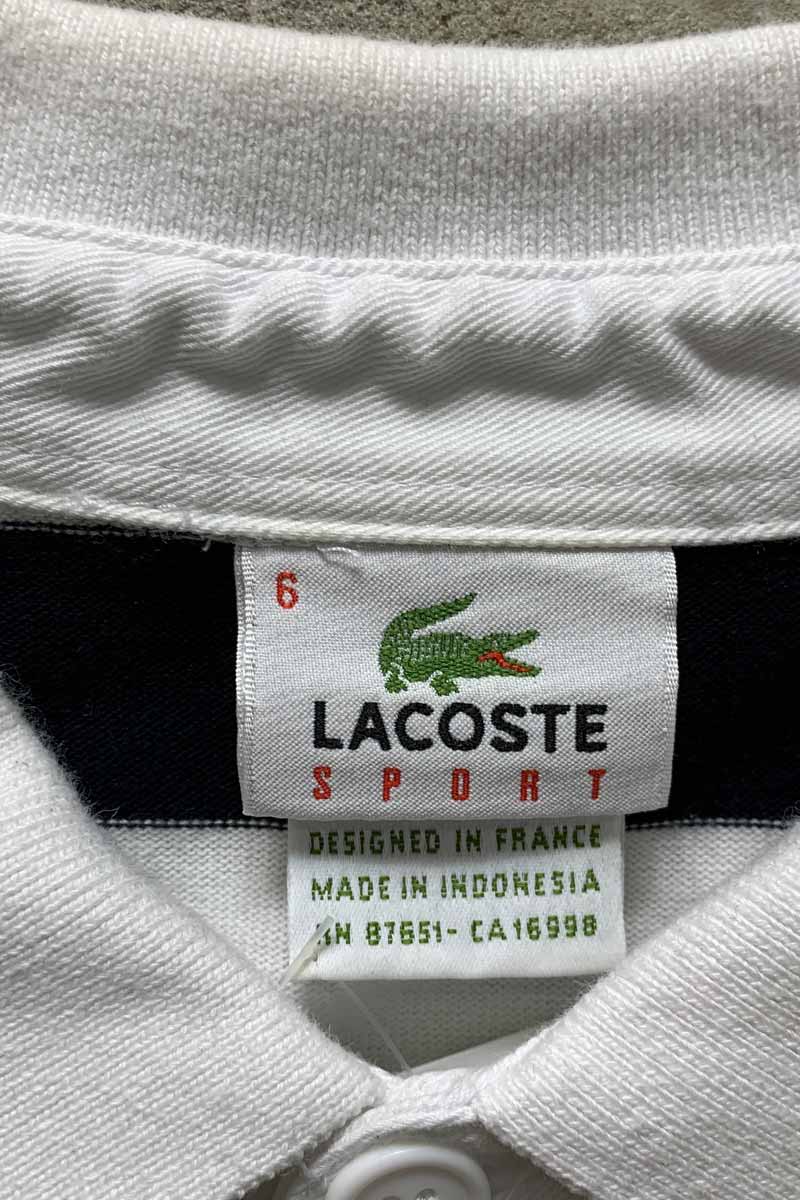 L/S BORDER RUGBY SHIRT / MULTI [SIZE: L USED]