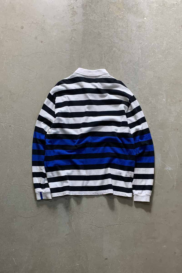 L/S BORDER RUGBY SHIRT / MULTI [SIZE: L USED]