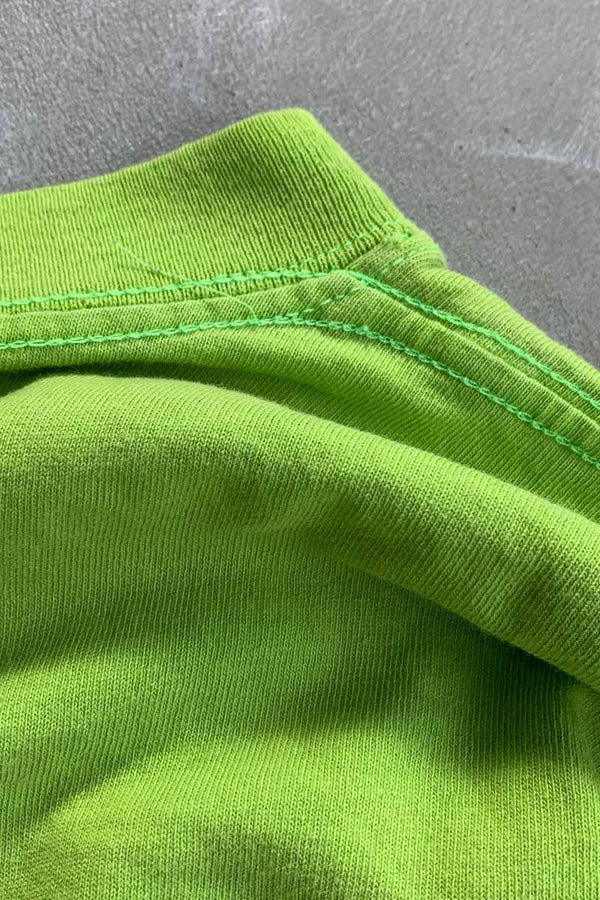 Y2K MADE IN USA EARLY 00'S HIP HOP PRINT T-SHIRT / LIME GREEN [SIZE: 2XL USED]