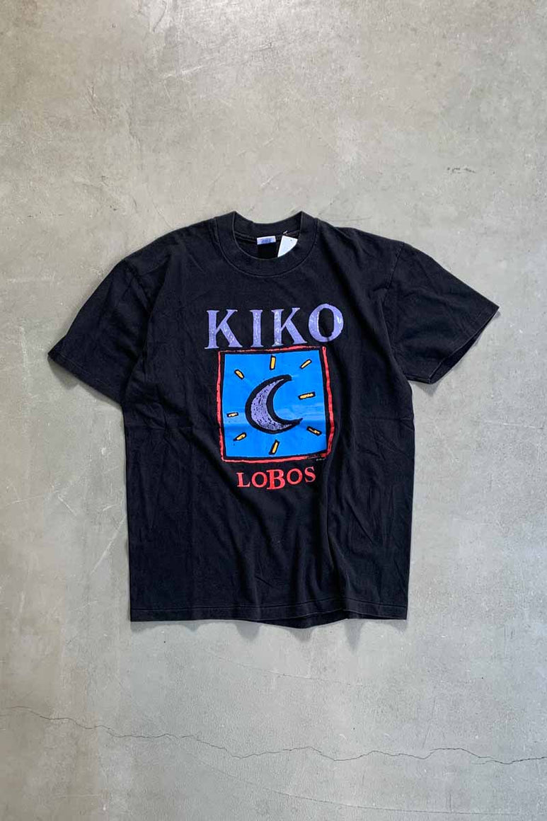 MADE IN USA 92'S S/S LOS LOBOS KIKO BAND T-SHIRT / BLACK [SIZE: L DEADSTOCK/NOS]