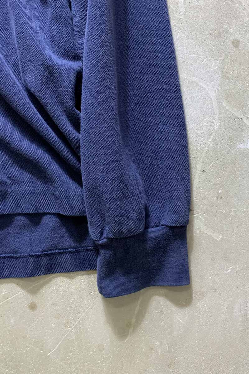 90'S L/S POLO BEAR POLO SHIRT / NAVY [SIZE: L USED]