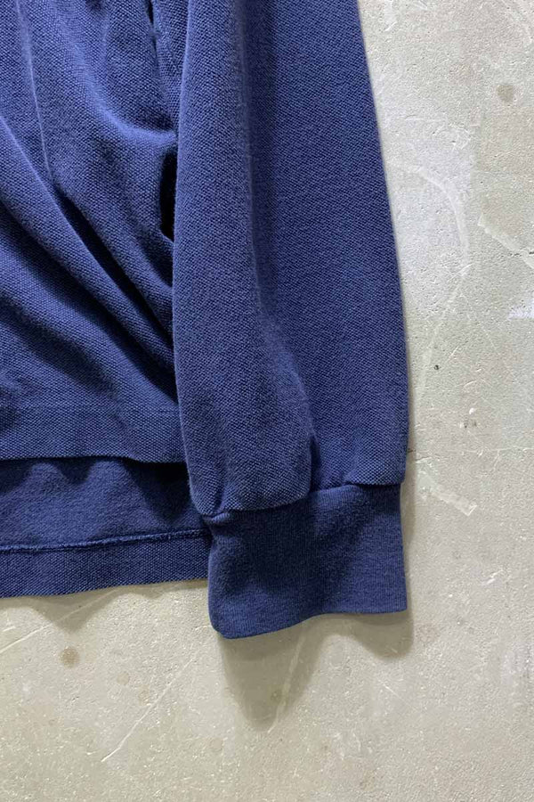 90'S L/S POLO BEAR POLO SHIRT / NAVY [SIZE: L USED]