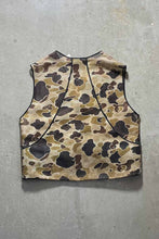 画像をギャラリービューアに読み込む, 90&#39;S CAMOUFLAGE MESH SEUDE HUNTING VEST/ BEIGE [SIZE:XL USED]
