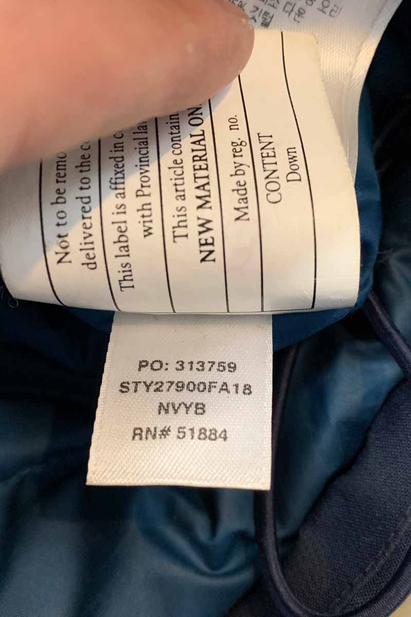 18'S TOPLEY JACKET / NAVY [SIZE: L USED]