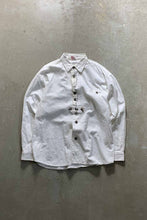 画像をギャラリービューアに読み込む, L/S TYROLEAN SHIRT / WHITE [SIZE: L USED]
