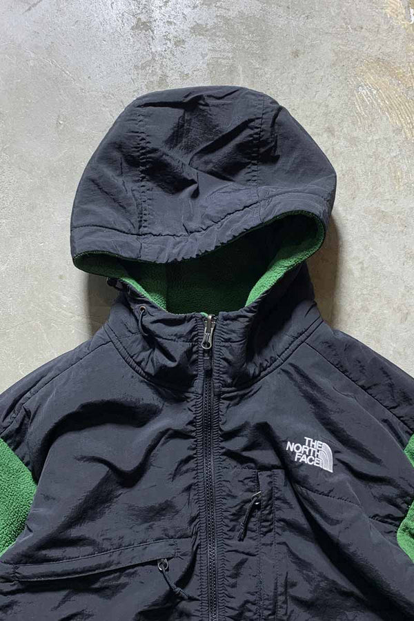 MADE IN MEXICO POLARTEC DENALI HOODIE FLEECE JACKET / GREEN / BLACK US MODEL [SIZE: M USED]