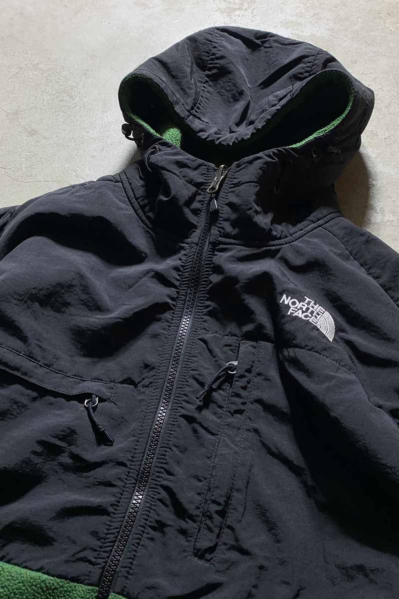 MADE IN MEXICO POLARTEC DENALI HOODIE FLEECE JACKET / GREEN / BLACK US MODEL [SIZE: M USED]