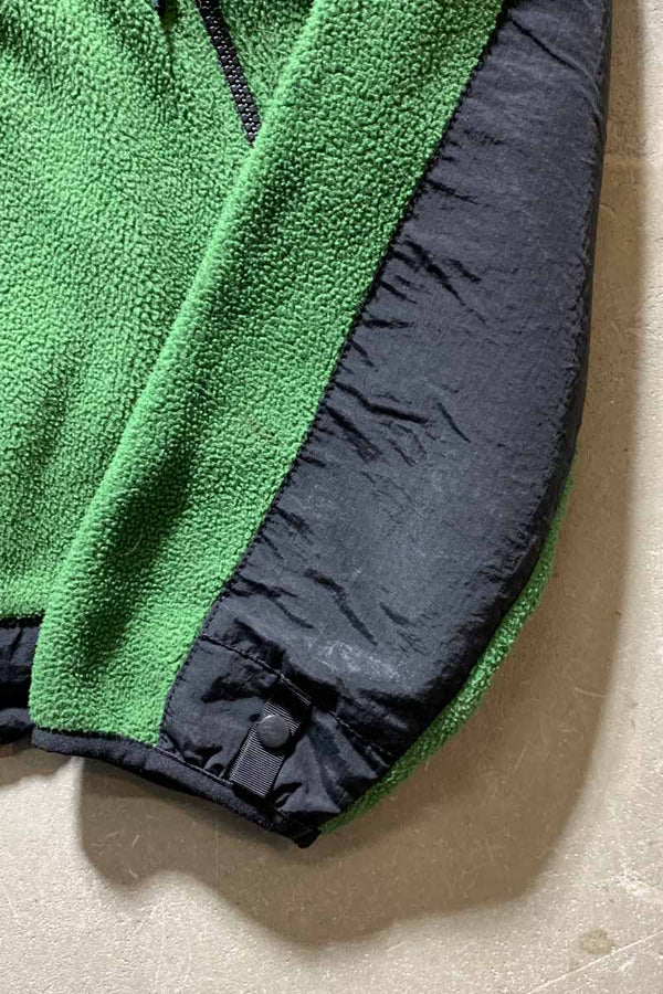MADE IN MEXICO POLARTEC DENALI HOODIE FLEECE JACKET / GREEN / BLACK US MODEL [SIZE: M USED]
