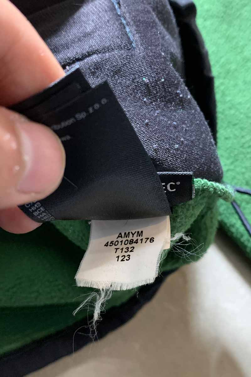 MADE IN MEXICO POLARTEC DENALI HOODIE FLEECE JACKET / GREEN / BLACK US MODEL [SIZE: M USED]