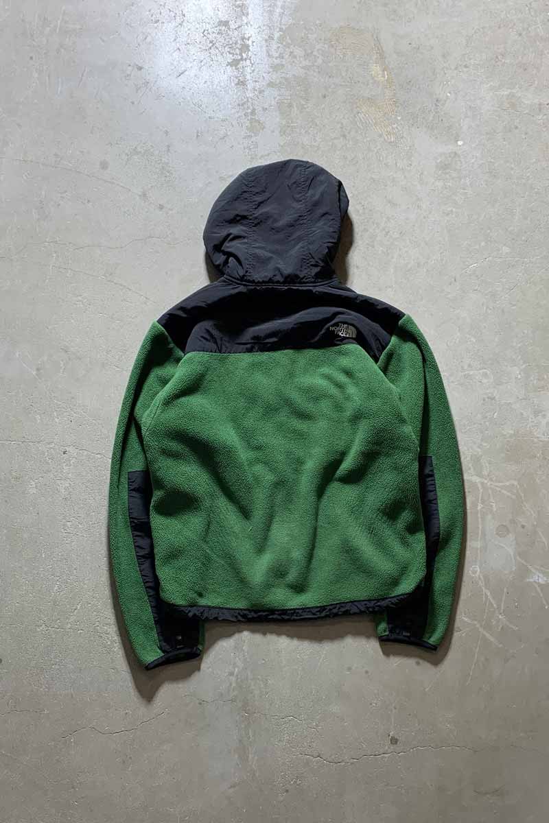 MADE IN MEXICO POLARTEC DENALI HOODIE FLEECE JACKET / GREEN / BLACK US MODEL [SIZE: M USED]