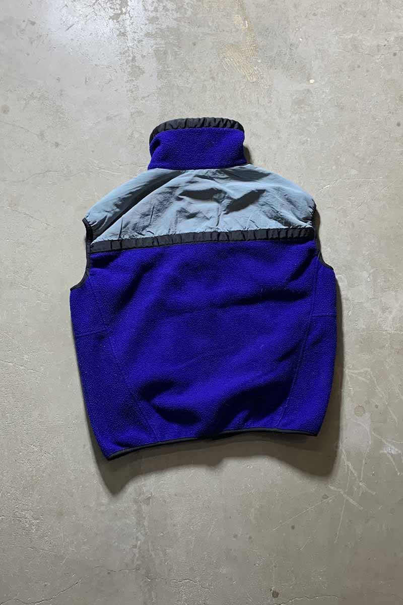 MADE IN USA 90'S FLEECE VEST / BLUE [SIZE: L USED]
