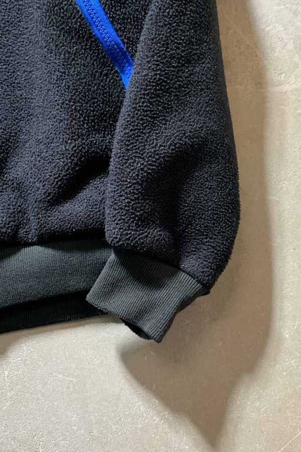 90'S ZIP FLEECE JACKET / BLUE / BLACK [SIZE: M USED]