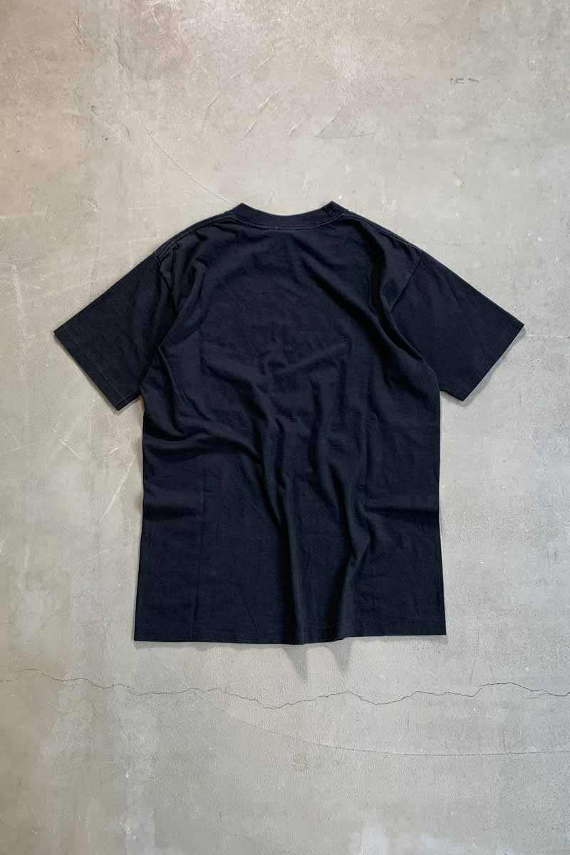 MADE IN USA 92'S S/S LOGO PRINT T-SHIRT / BLACK [SIZE: M USED]