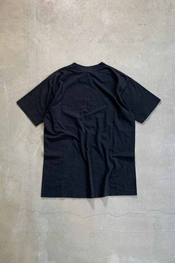 MADE IN USA 92'S S/S LOGO PRINT T-SHIRT / BLACK [SIZE: M USED]