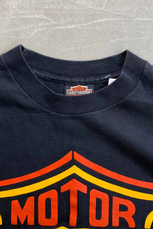 MADE IN USA 92'S S/S LOGO PRINT T-SHIRT / BLACK [SIZE: M USED]