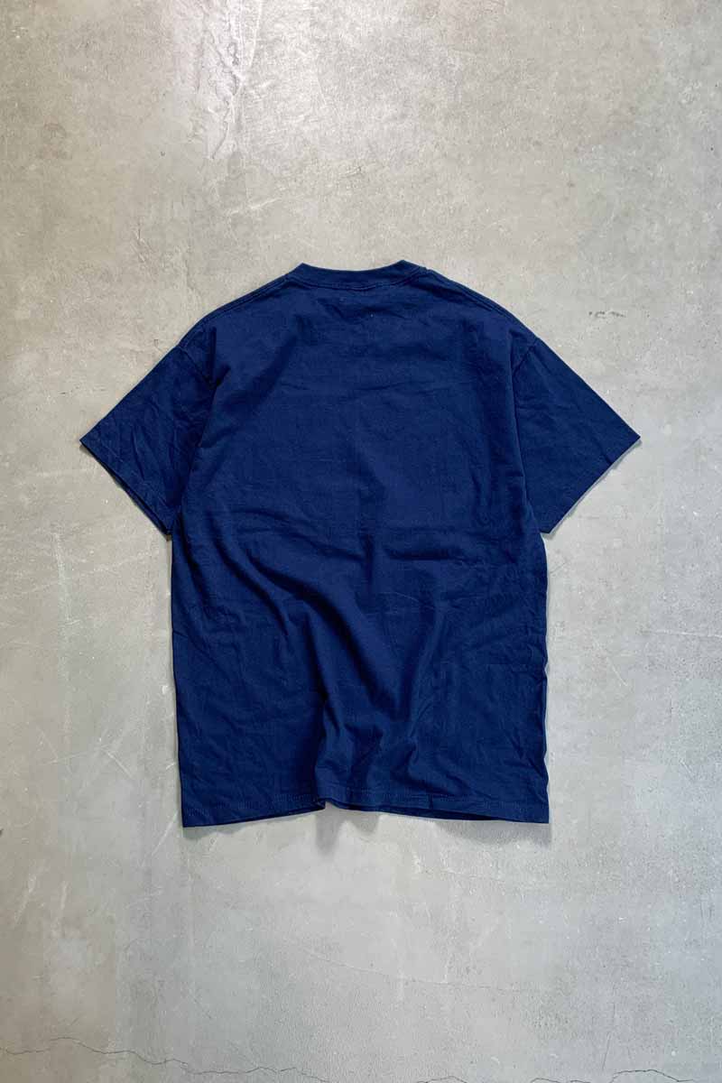 02'S S/S STAR TREK PASADENA CALIFORNIA PRINT MOVIE T-SHIRT / NAVY [SIZE: L USED]