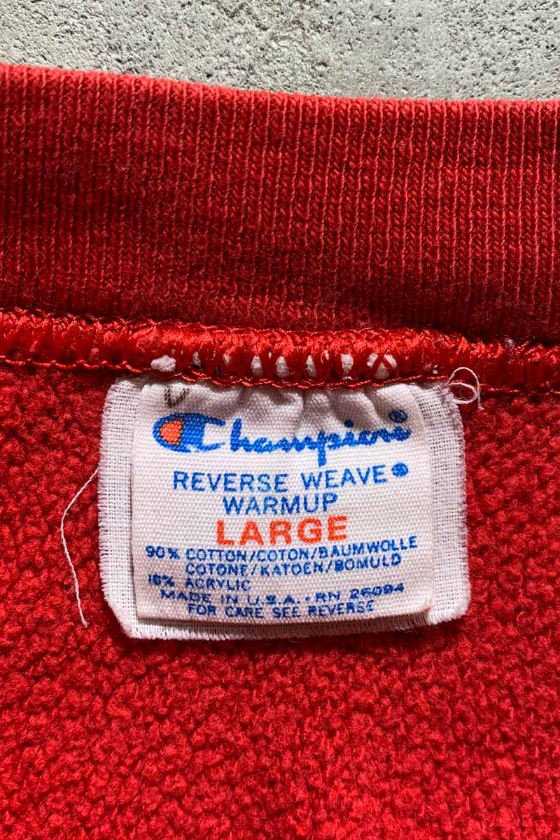 MADE IN USA 83-85'S ONEONTA REVERSE WEAVE SWEATSHIRT Mid Tricot Tag / RED [SIZE: L USED]