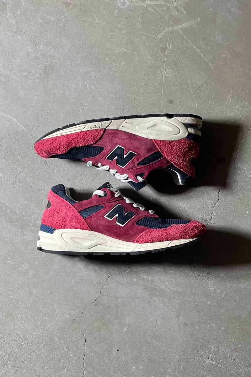 MADE IN USA M990 AD2 SNEAKERS / RED/NAVY [SIZE: US10 (equivalent to 28.0cm) USED]