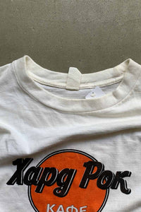 90'S S/S KAPG POK PRINT T-SHIRT / WHITE [SIZE: M USED]