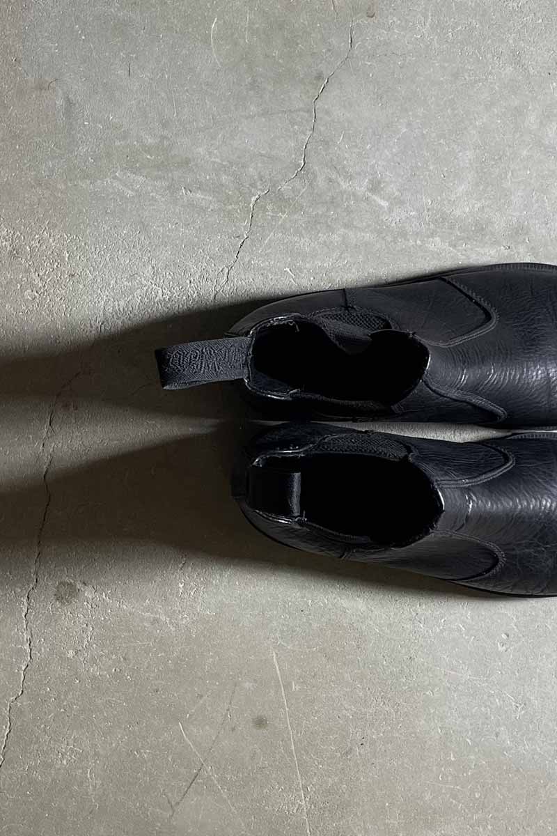 SIDE GOA LEATHER BOOTS / BLACK [SIZE: US8.0 (approx. 26.0cm) USED]