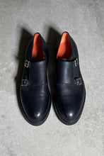 画像をギャラリービューアに読み込む, MADE IN ITALY DOUBLE MONK LEATHER SHOES / BLACK [SIZE: US7.0(25.0cm相当) NOS/DEADSTOCK]
