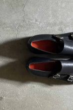 画像をギャラリービューアに読み込む, MADE IN ITALY DOUBLE MONK LEATHER SHOES / BLACK [SIZE: US7.0(25.0cm相当) NOS/DEADSTOCK]
