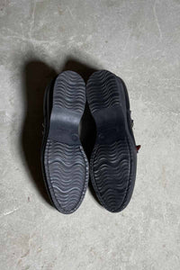 MADE IN ITALY DOUBLE MONK LEATHER SHOES / BLACK [SIZE: US7.0(25.0cm相当) NOS/DEADSTOCK]