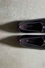 画像をギャラリービューアに読み込む, MADE IN ITALY ENAMEL LEATHER LOAFERS / BLACK [SIZE: US10.5(28.5cm相当) NOS/DEADSTOCK]
