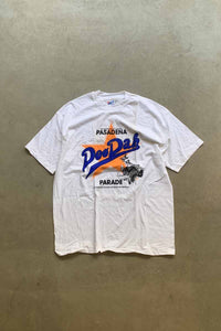 MADE IN USA 93'S S/S DOODAH PRINT ADVERTISING T-SHIRT SINGLE STITCH / WHITE [SIZE: XL DEADSTOCK/NOS]