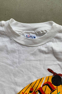 MADE IN USA 91'S S/S IHSA PRINT T-SHIRT / WHITE [SIZE: XL USED]