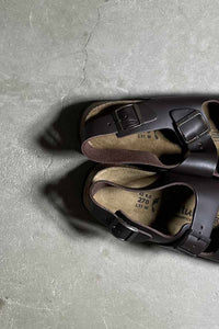 Y2K EARLY 00'S LEATHER SANDALS / BROWN [SIZE: US8.0 (26.0cm相当) DEADSTOCKNOS/NOS]