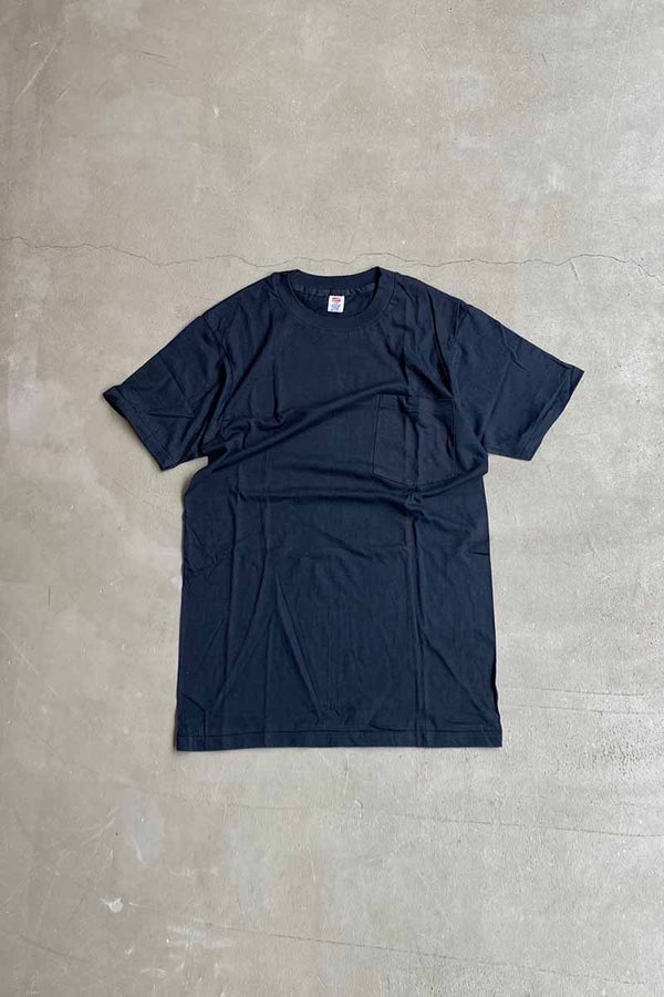 MADE IN USA 90'S S/S POCKET T-SHIRT / BLACK [SIZE: M DEADSTOCK/NOS]