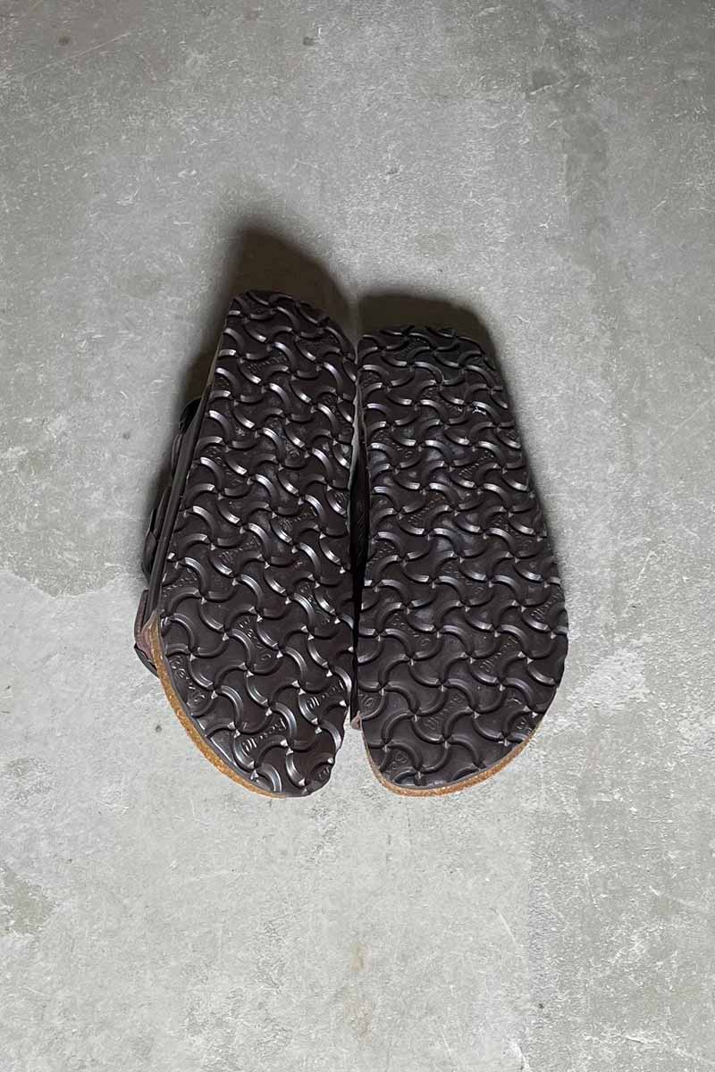 Y2K EARLY 00'S LEATHER SANDALS / BROWN [SIZE: US8.0 (26.0cm equivalent) DEADSTOCKNOS/NOS]