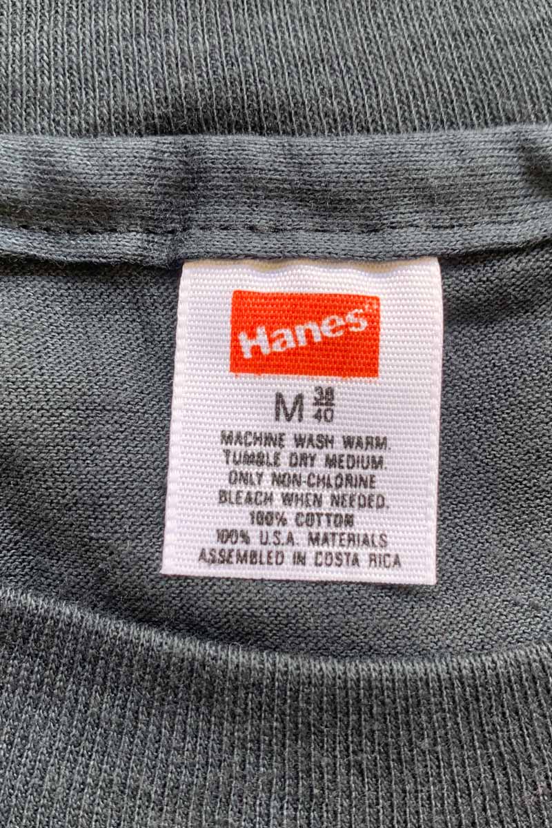 MADE IN USA 90'S S/S POCKET T-SHIRT / BLACK [SIZE: M DEADSTOCK/NOS]