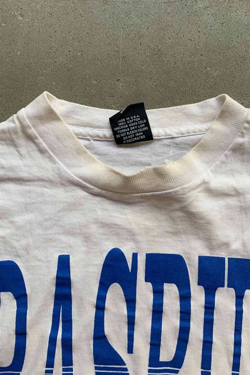 MADE IN USA 90'S S/S STRASBURG PRINT T-SHIRT / WHITE [SIZE: XL USED]