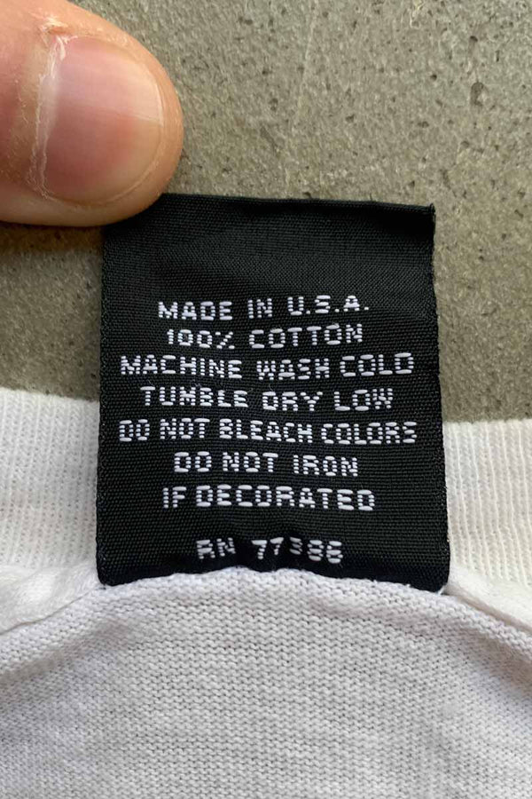 MADE IN USA 90'S S/S STRASBURG PRINT T-SHIRT / WHITE [SIZE: XL USED]