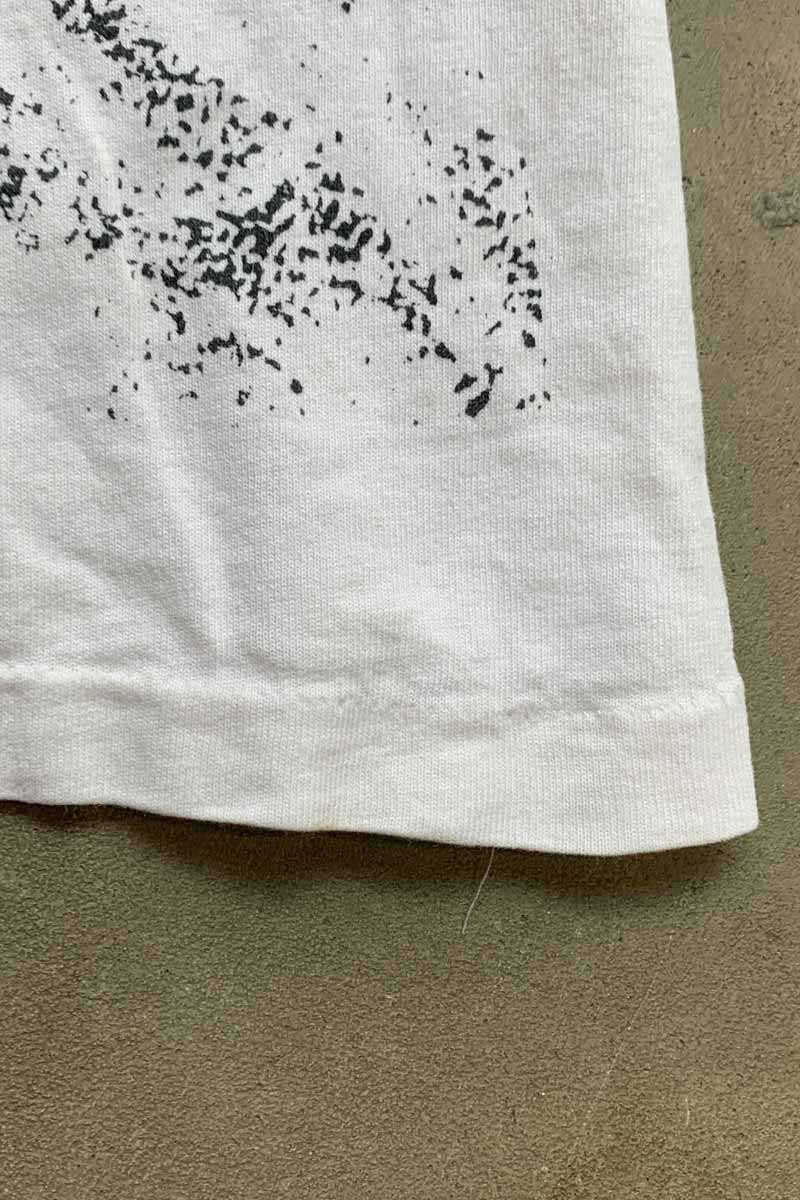 MADE IN USA 90'S S/S STRASBURG PRINT T-SHIRT / WHITE [SIZE: XL USED]