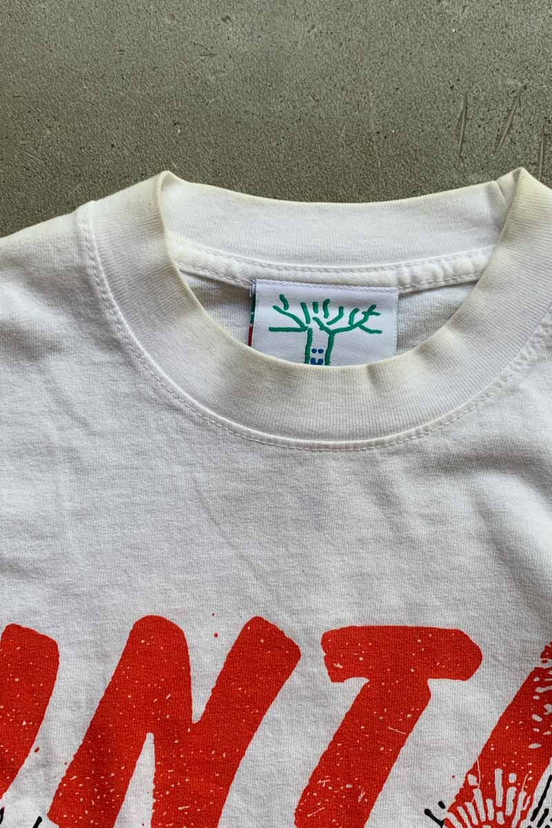 S/S B.L.M DESIGN PRINT T-SHIRT / WHITE [SIZE: S USED]
