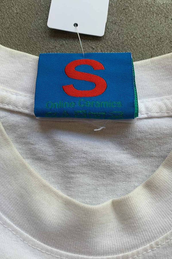 S/S B.L.M DESIGN PRINT T-SHIRT / WHITE [SIZE: S USED]