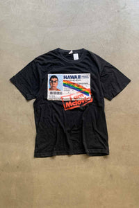 MADE IN MEXICO EARLY 00'S SUPERBAD PRINT MOVIE T-SHIRT / BLACK [SIZE: L USED]