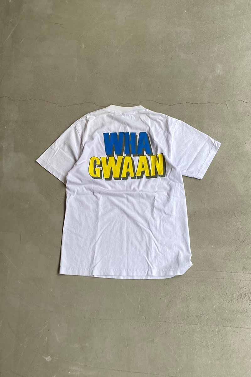 S/S UNION PRINT T-SHIRT / WHITE [SIZE: M USED]