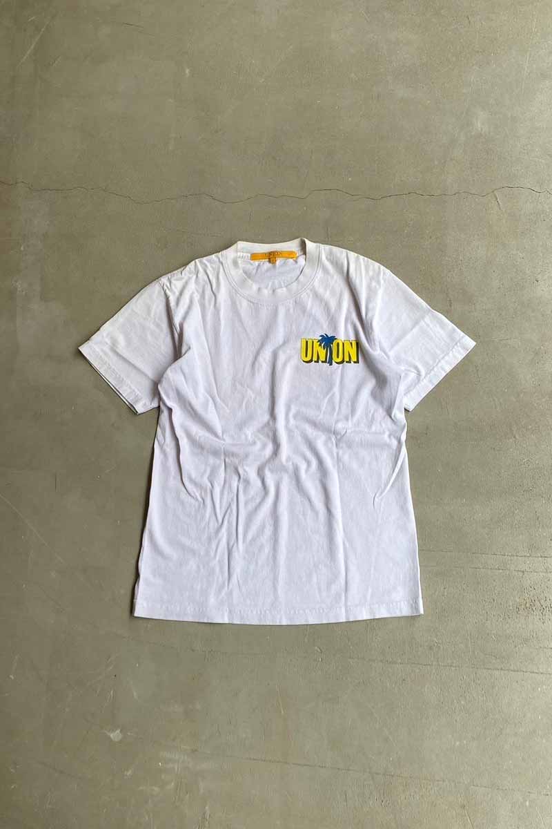S/S UNION PRINT T-SHIRT / WHITE [SIZE: M USED]