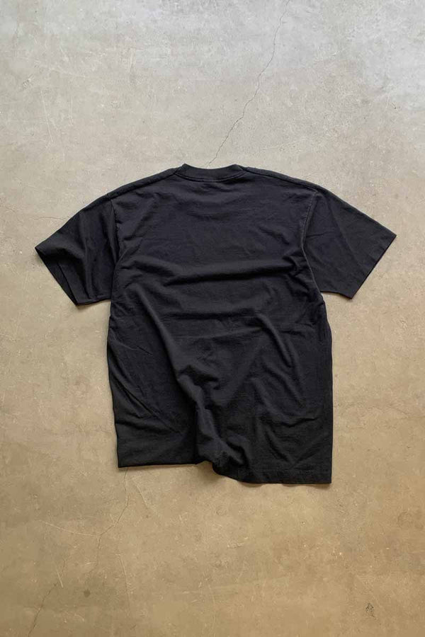 MADE IN USA 90'S S/S 69 BEAVER ST. PRINT ADVERTISING T-SHIRT / BLACK [SIZE: XL USED]