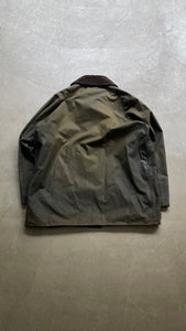 MADE IN ENGLAND CLASSIC BEAUFORT OIL WAXED JACKET / KHAKI [SIZE:L相当 USED]