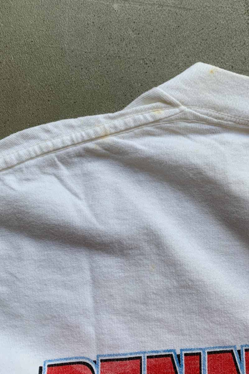 99'S S/S PENNSYLVANIA PRINT RACING T-SHIRT / WHITE [SIZE: L USED]