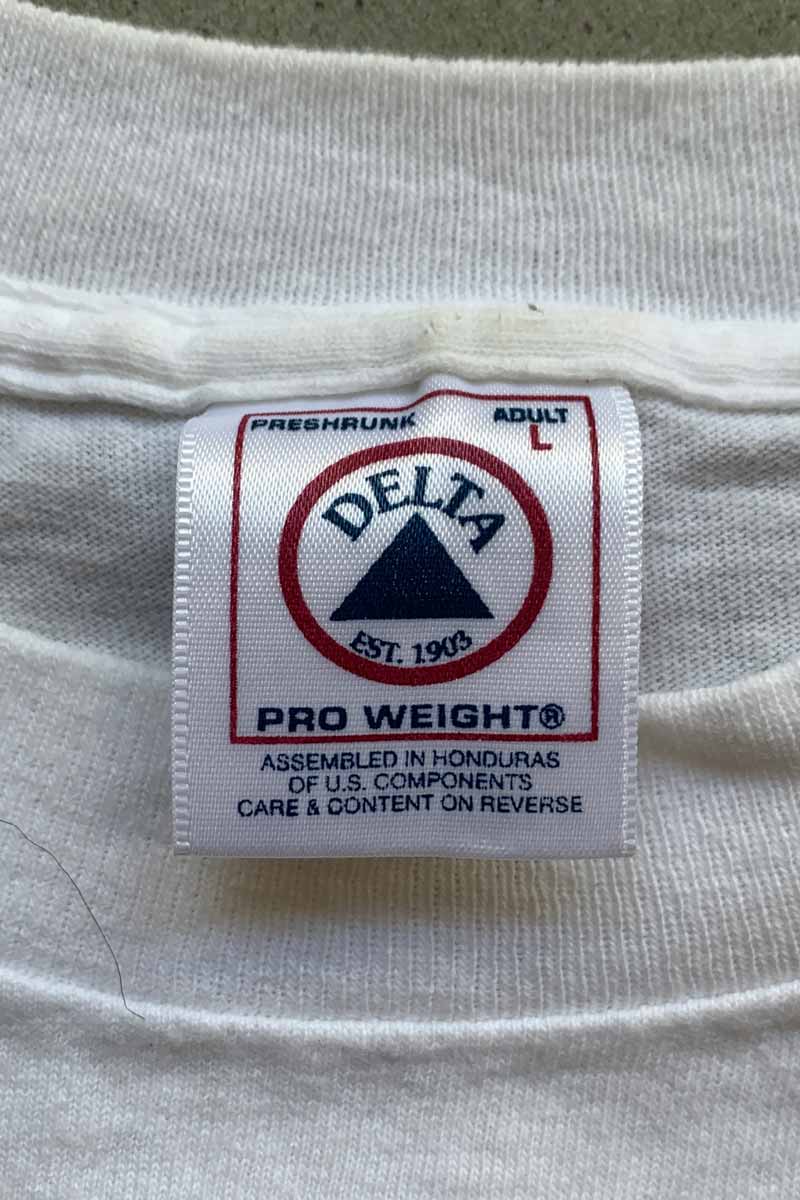 99'S S/S PENNSYLVANIA PRINT RACING T-SHIRT / WHITE [SIZE: L USED]