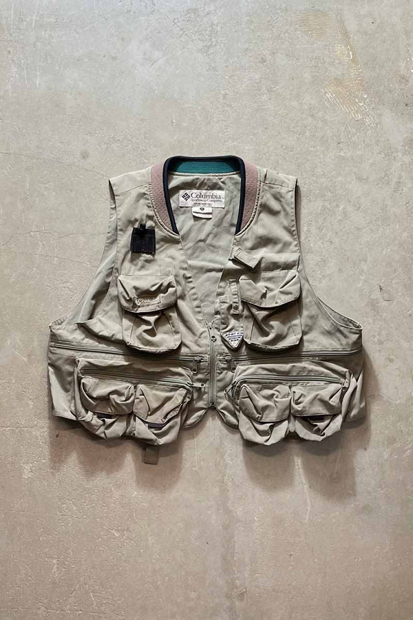 Y2K EARLY 00'S PFG VEST / KHAKI [SIZE: XL USED]