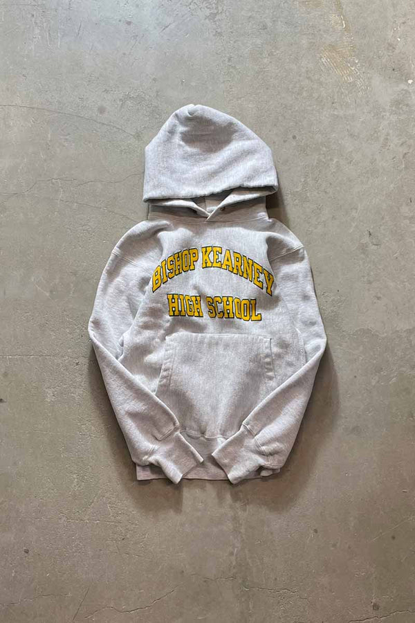 MADE IN USA 90'S BKHS REVERSE WEAVE SWEAT HOODIE / GREY [SIZE:M USED]