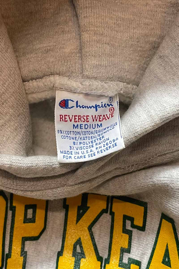 MADE IN USA 90'S BKHS REVERSE WEAVE SWEAT HOODIE / GREY [SIZE:M USED]